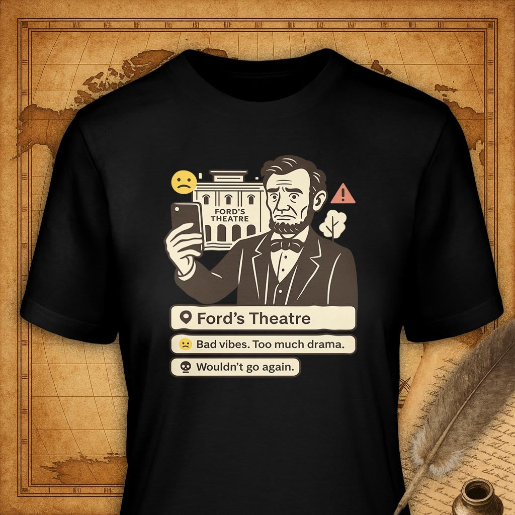 Ford's Theater T-Shirt-T-Shirt-My Store-Black-S-Ink and Empire