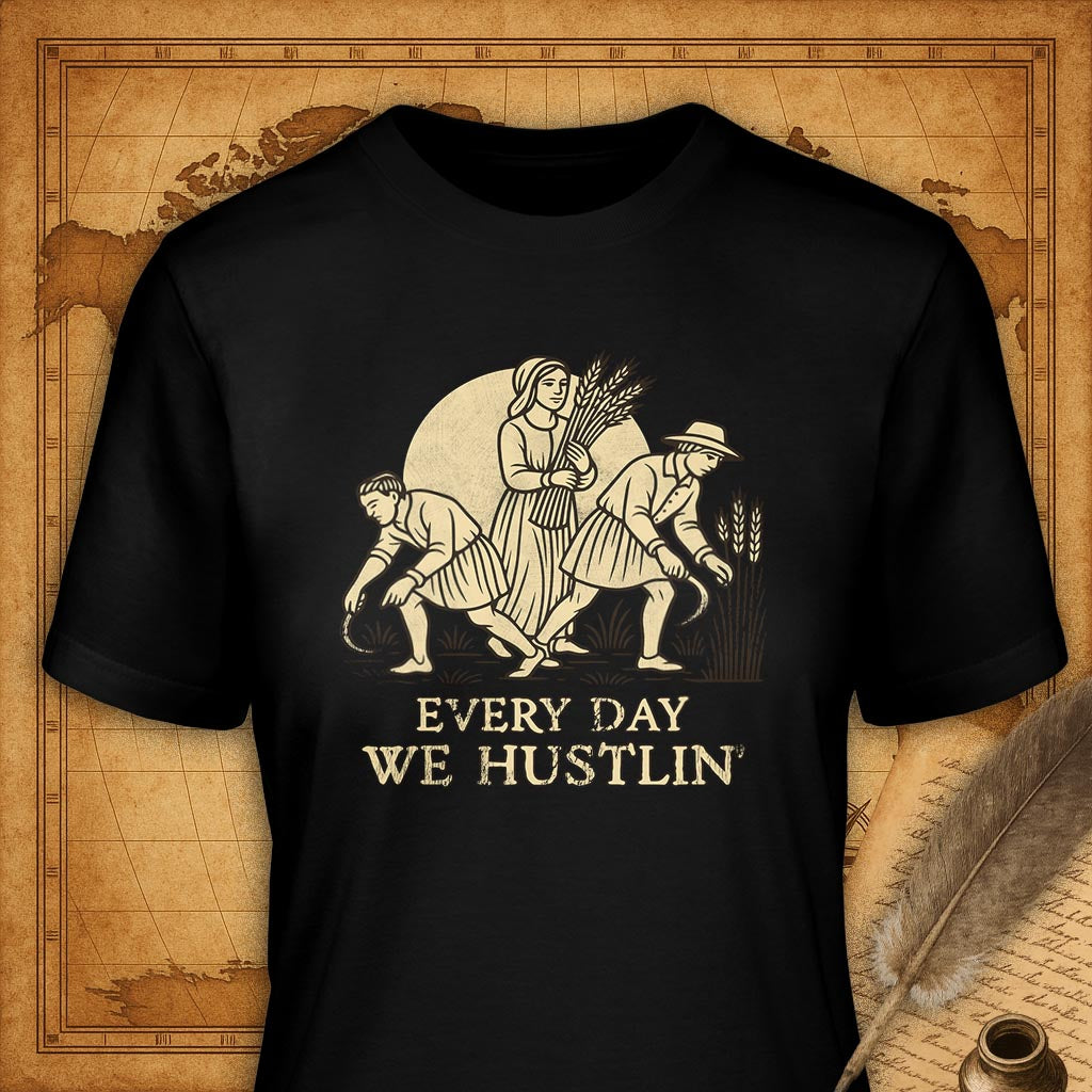 Every day we hustlin' T-Shirt-T-Shirt-My Store-Black-S-Ink and Empire