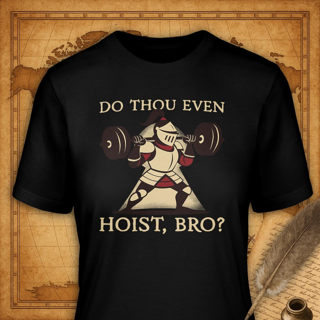 Do you even hoist, bro? T-Shirt-T-Shirt-My Store-Black-S-Ink and Empire