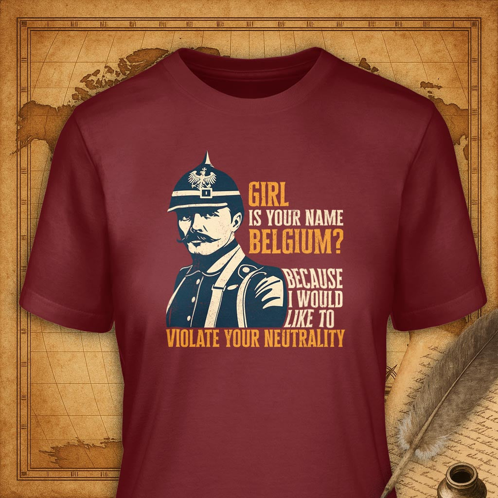 Girl are you Belgium? T-Shirt-T-Shirt-My Store-Cardinal-S-Ink and Empire