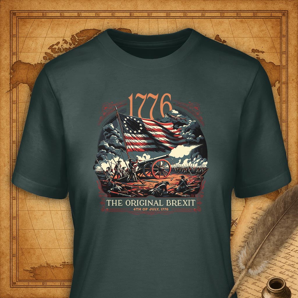 The Original Brexit T-Shirt-T-Shirt-My Store-Forest Green-S-Ink and Empire