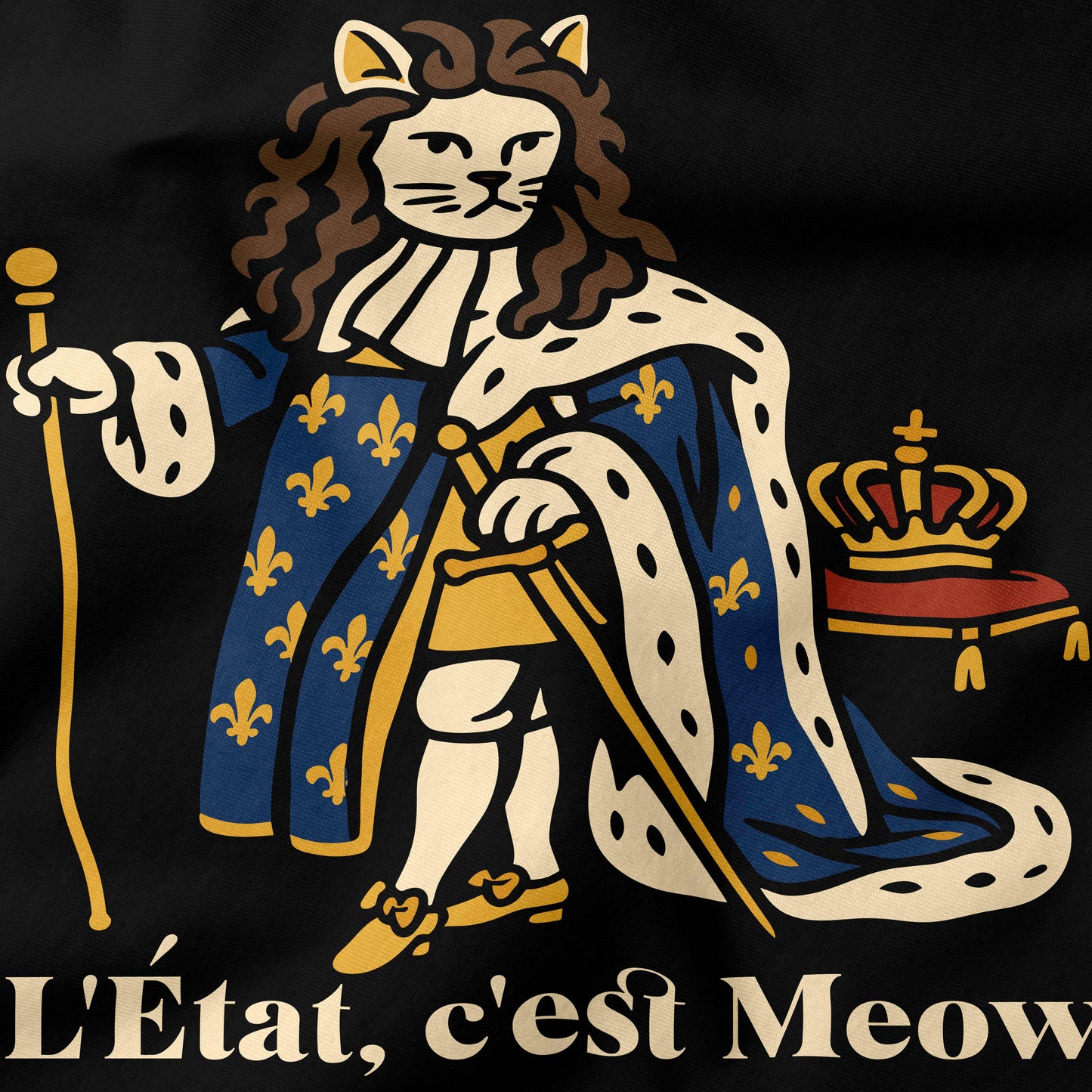 L'Etat, c'est Meow T-Shirt-T-Shirt-My Store-Ink and Empire