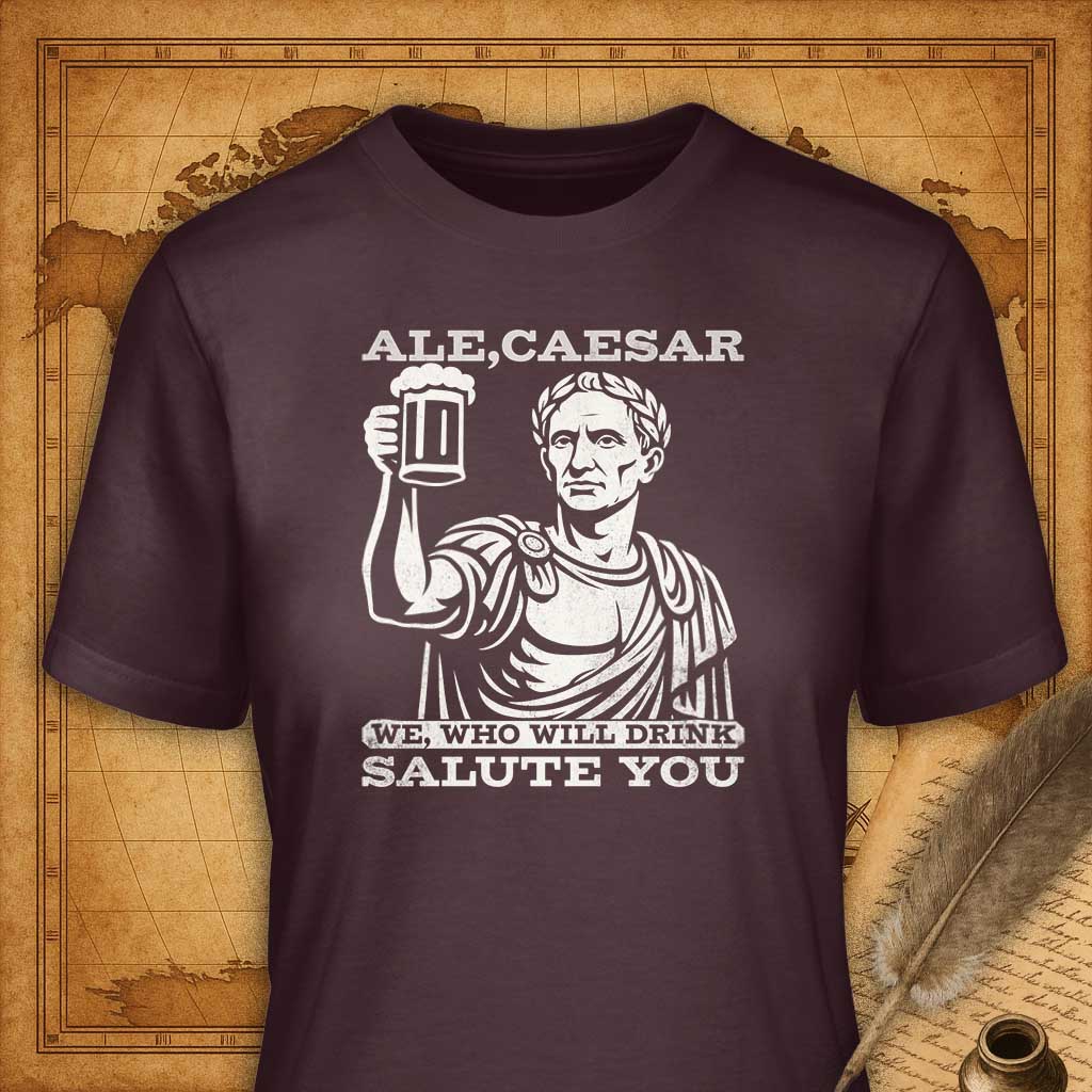 Ale Caesar T-Shirt-T-Shirt-My Store-Maroon-S-Ink and Empire