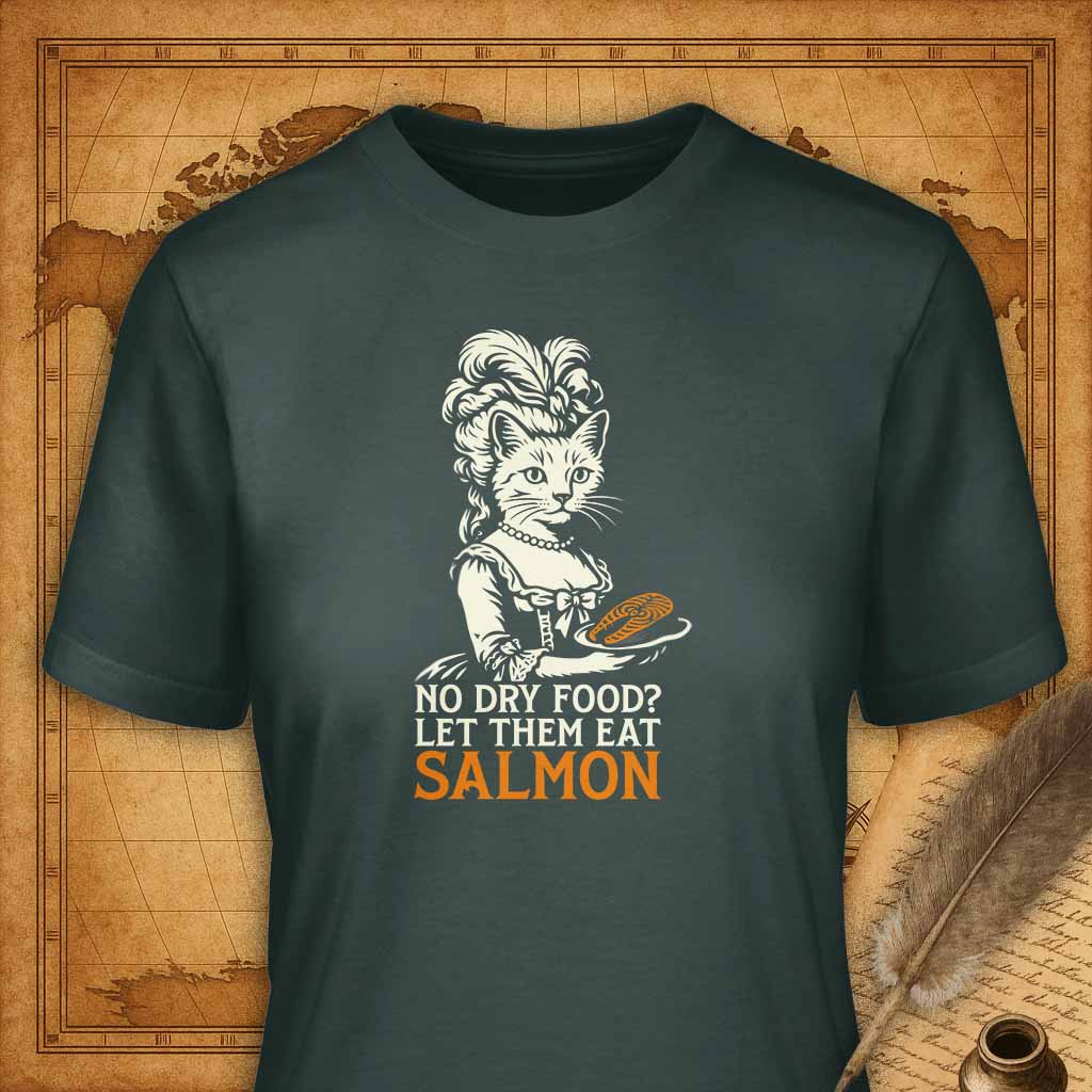 Let them Eat Salmon T-Shirt-T-Shirt-My Store-Forest Green-S-Ink and Empire