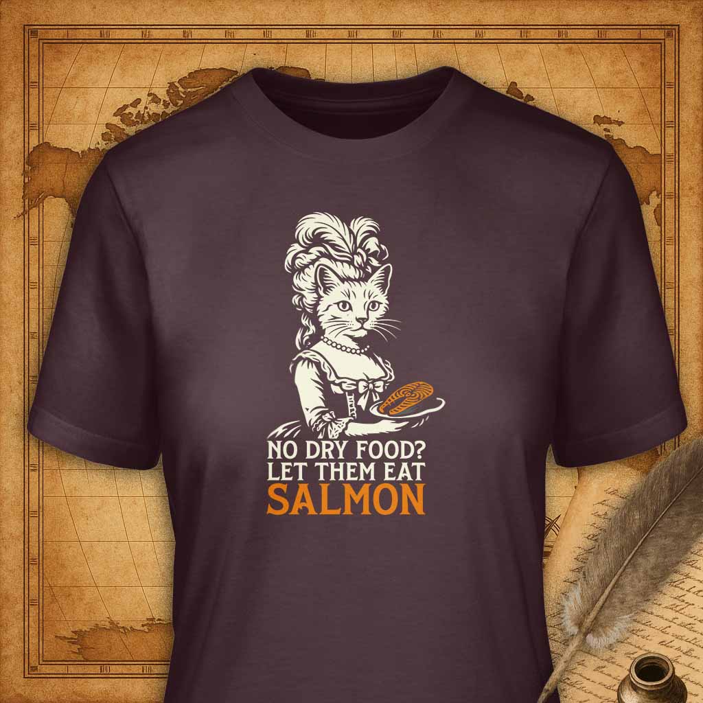 Let them Eat Salmon T-Shirt-T-Shirt-My Store-Maroon-S-Ink and Empire