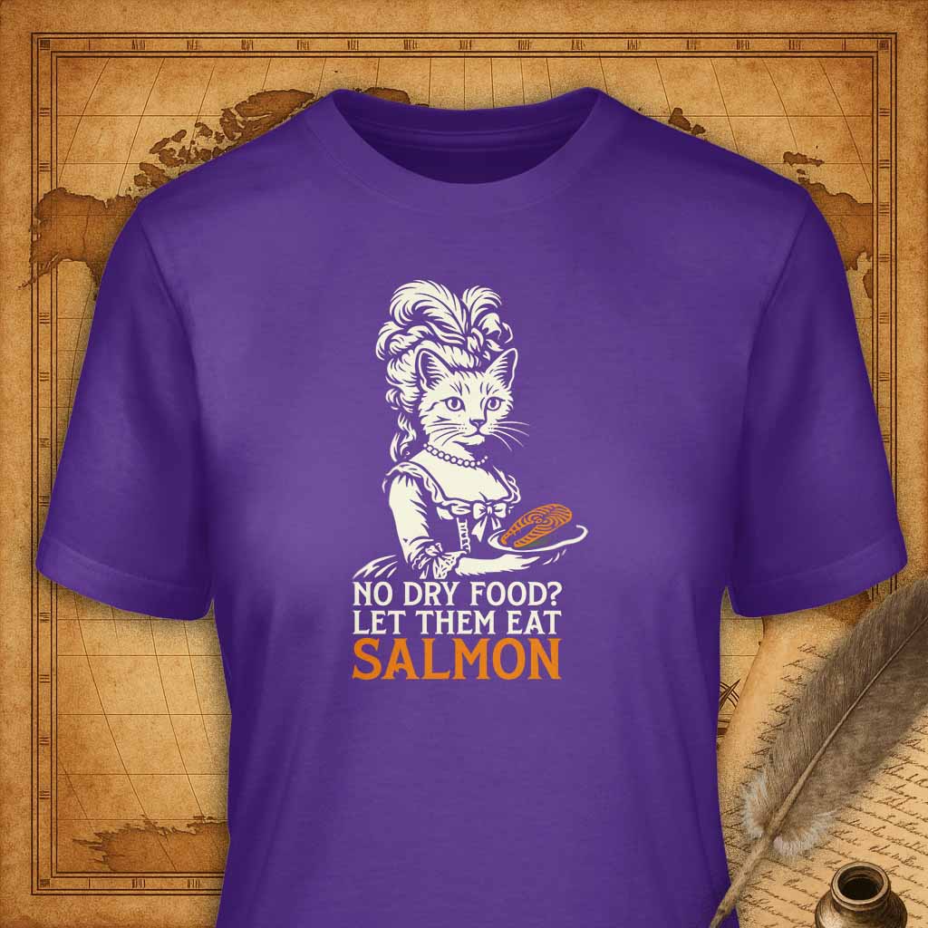 Let them Eat Salmon T-Shirt-T-Shirt-My Store-Purple-S-Ink and Empire