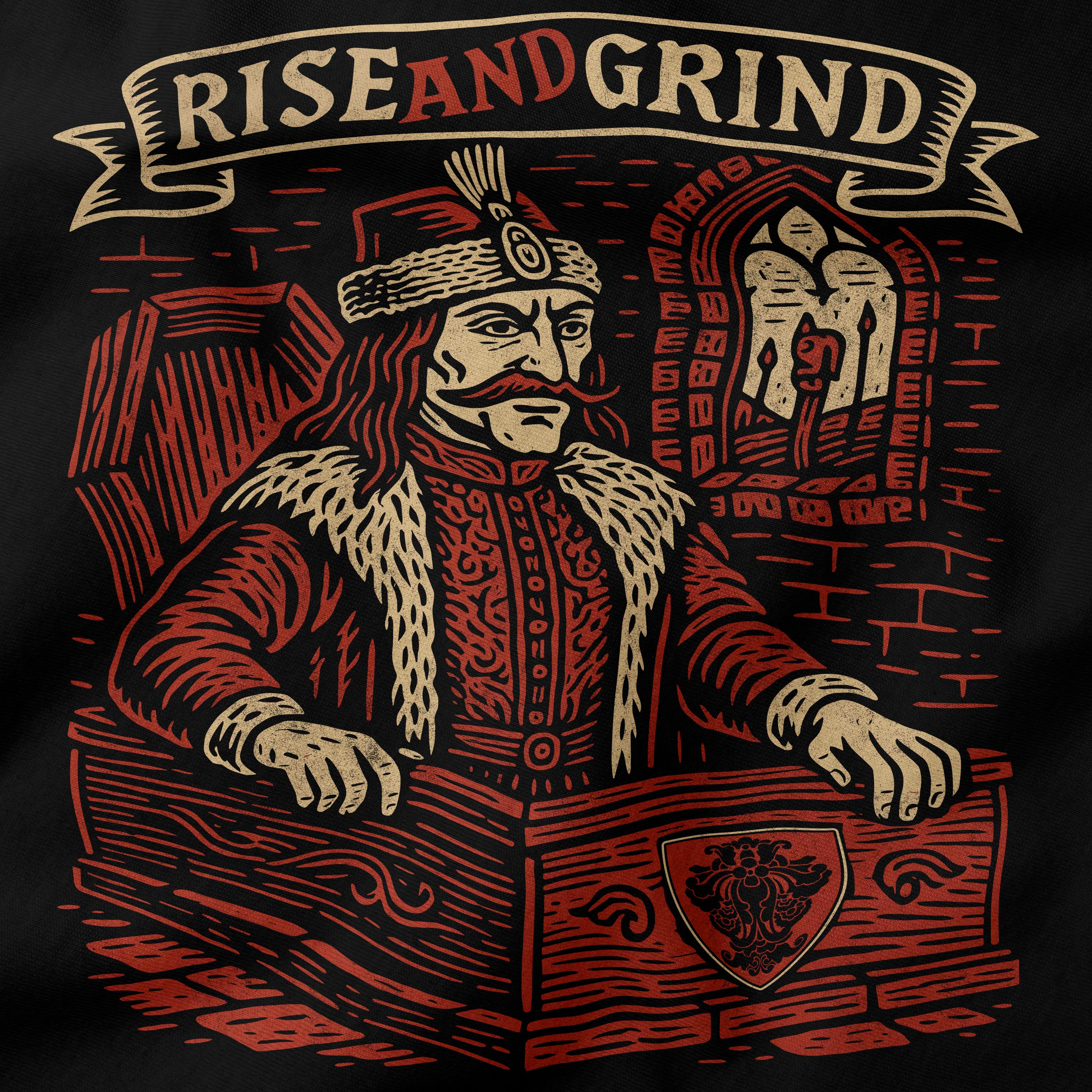 Rise and Grind Vlad the Impaler T-Shirt-T-Shirt-My Store-Ink and Empire