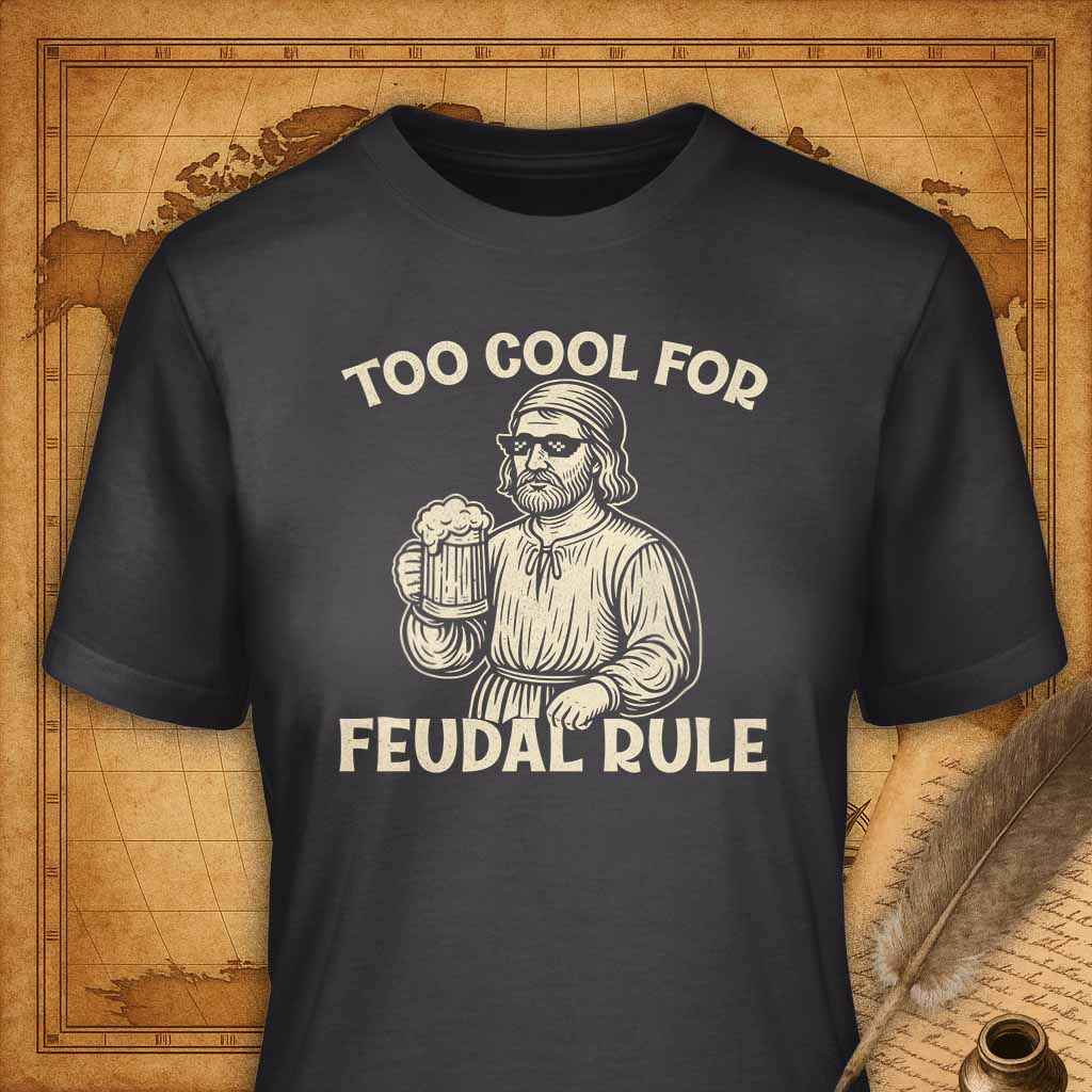 Too cool for feudal rule T-Shirt-T-Shirt-My Store-Dark Grey-S-Ink and Empire