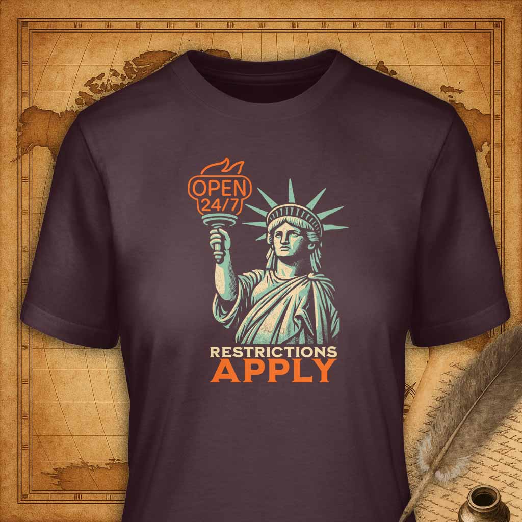 Lady Liberty Open 24/7 T-Shirt