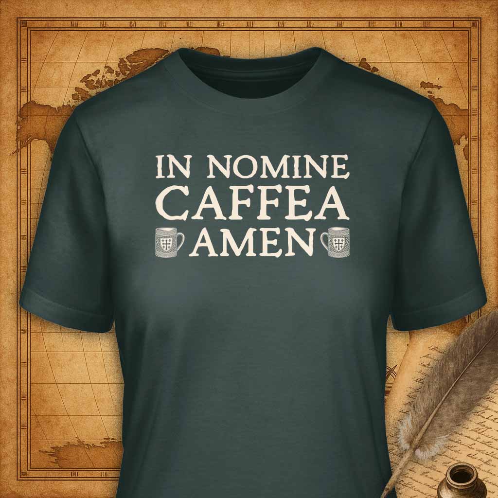 In Nomine Caffea Amen T-Shirt