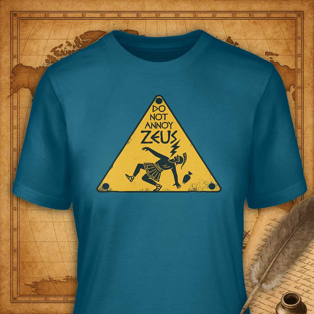Do not annoy Zeus T-Shirt-T-Shirt-My Store-Deep Teal-S-Ink and Empire