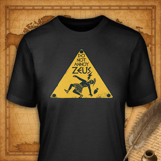 Do not annoy Zeus T-Shirt-T-Shirt-My Store-Vintage Black-S-Ink and Empire