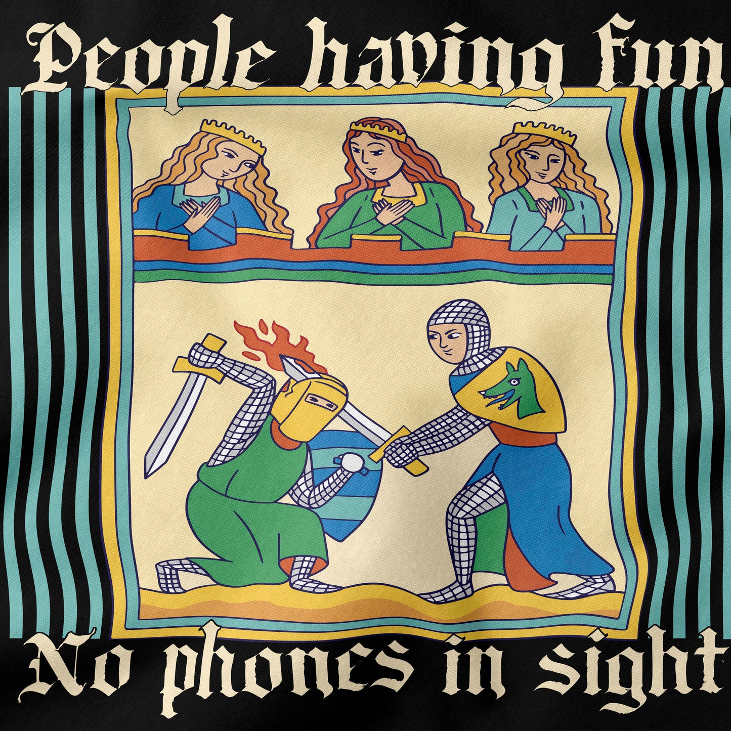 People Having Fun No Phone in Sight T-Shirt-T-Shirt-My Store-Ink and Empire