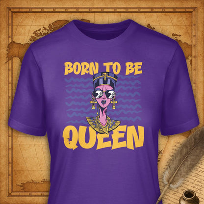 Born to be Queen T-Shirt-T-Shirt-My Store-Purple-S-Ink and Empire