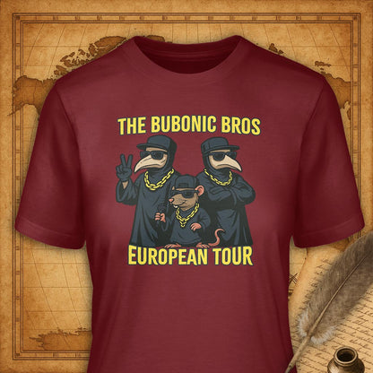 Bubonic Bros T-Shirt-T-Shirt-My Store-Cardinal-S-Ink and Empire