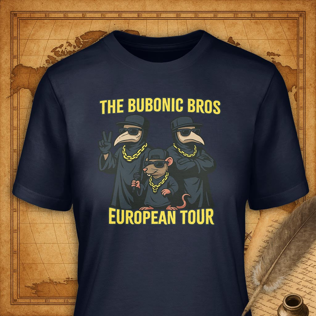 Bubonic Bros T-Shirt-T-Shirt-My Store-Navy-S-Ink and Empire