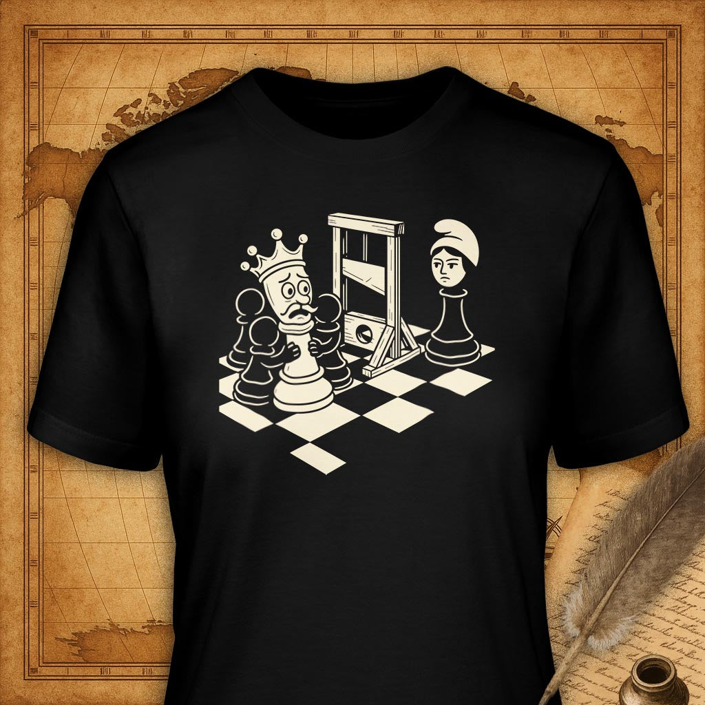 Check Mate Your Majesty T-Shirt-T-Shirt-My Store-Black-S-Ink and Empire