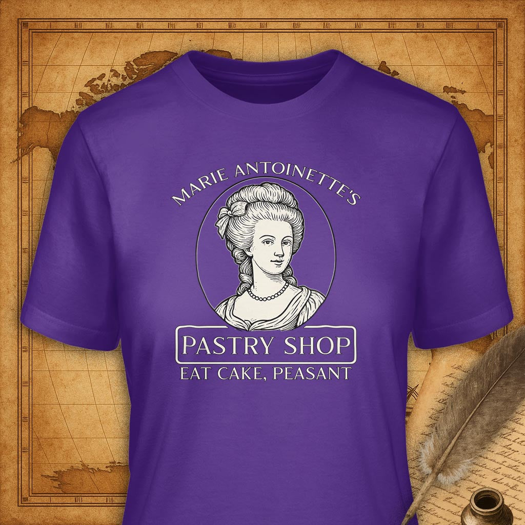 Marie Antoinette's Pastry Shop T-Shirt-T-Shirt-My Store-Purple-S-Ink and Empire