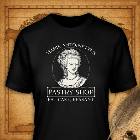 Marie Antoinette's Pastry Shop T-Shirt-T-Shirt-My Store-Black-S-Ink and Empire