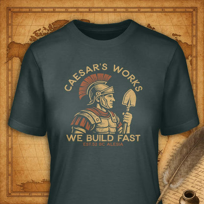 Caesar's Works T-Shirt-T-Shirt-My Store-Forest Green-S-Ink and Empire