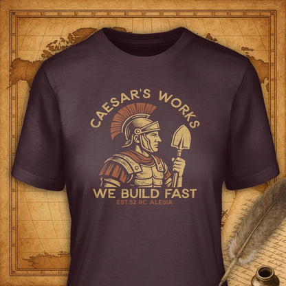 Caesar's Works T-Shirt-T-Shirt-My Store-Maroon-S-Ink and Empire