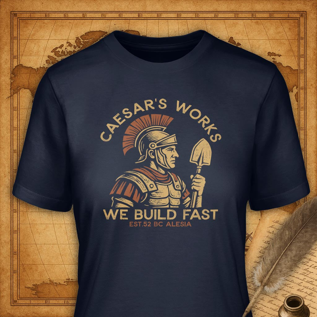 Caesar's Works T-Shirt-T-Shirt-My Store-Navy-S-Ink and Empire
