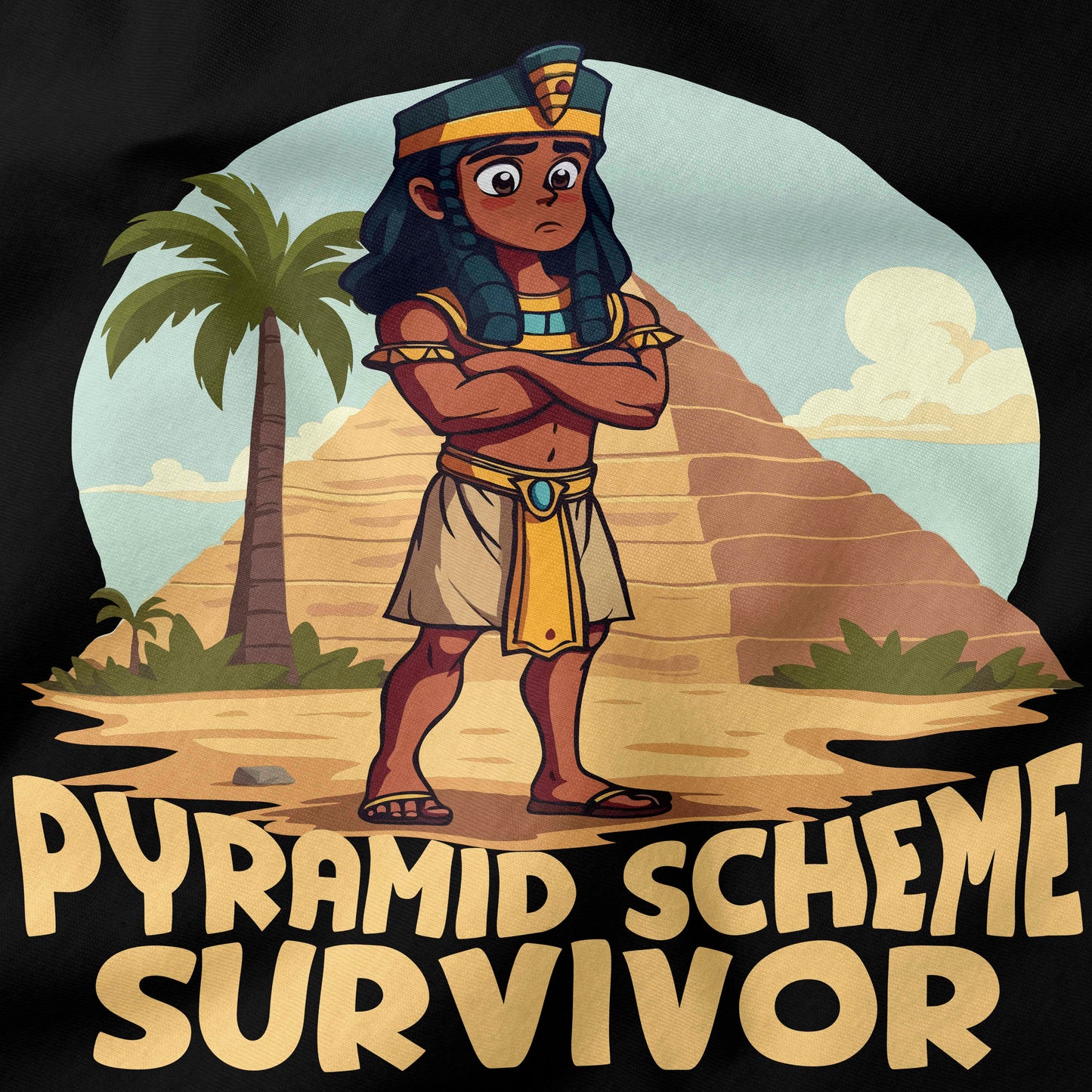 Pyramid Scheme Survivor T-Shirt-T-Shirt-My Store-Ink and Empire