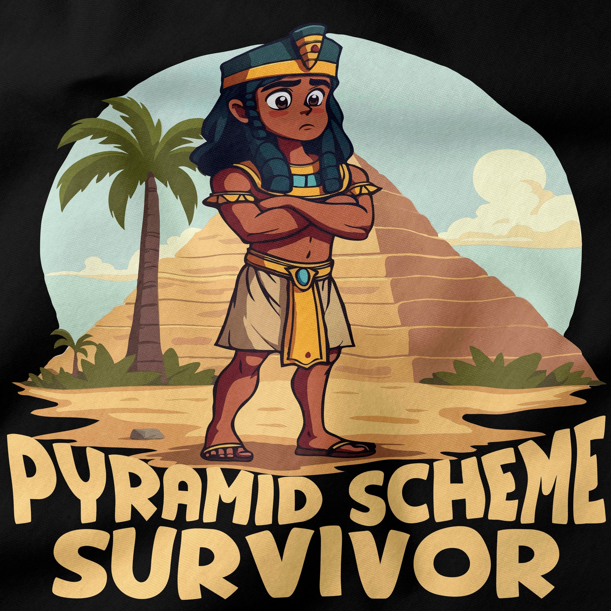 Pyramid Scheme Survivor T-Shirt-T-Shirt-My Store-Ink and Empire