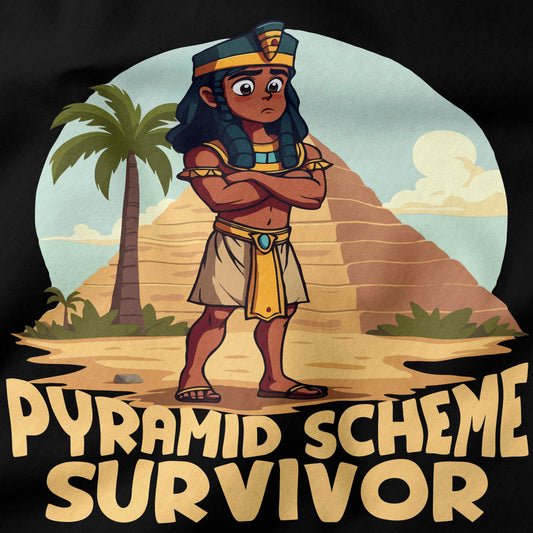 Pyramid Scheme Survivor T-Shirt-T-Shirt-My Store-Ink and Empire