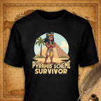 Pyramid Scheme Survivor T-Shirt-T-Shirt-My Store-Black-S-Ink and Empire