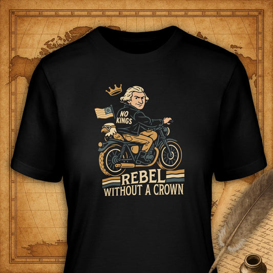 Rebel without a crown T-Shirt-T-Shirt-My Store-Black-S-Ink and Empire
