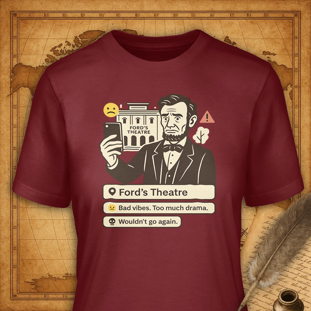 Ford's Theater T-Shirt-T-Shirt-My Store-Cardinal-S-Ink and Empire