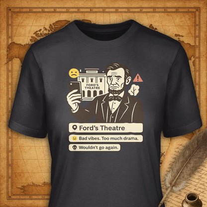 Ford's Theater T-Shirt-T-Shirt-My Store-Dark Grey-S-Ink and Empire