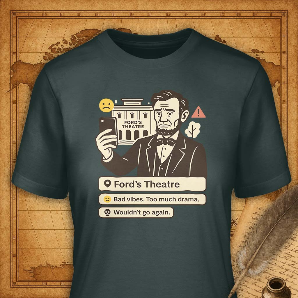 Ford's Theater T-Shirt-T-Shirt-My Store-Forest Green-S-Ink and Empire
