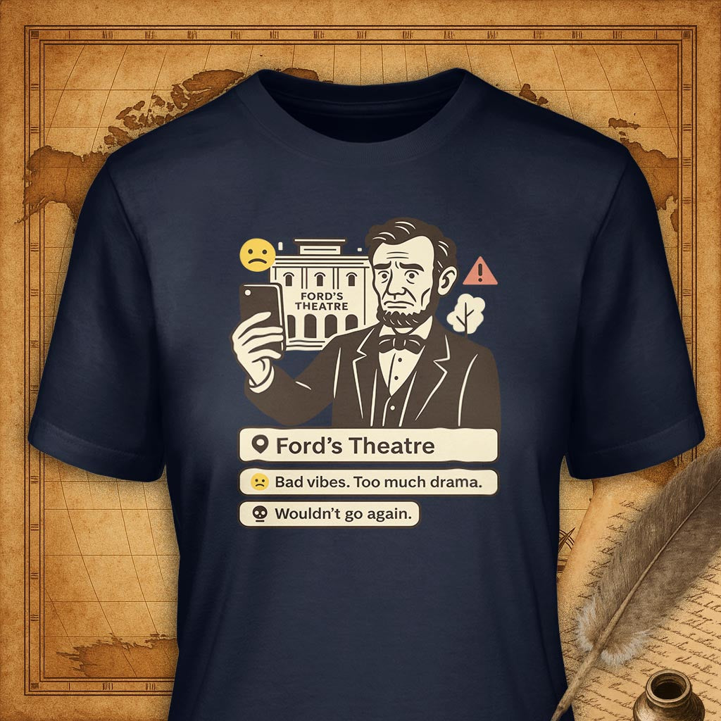 Ford's Theater T-Shirt-T-Shirt-My Store-Navy-S-Ink and Empire