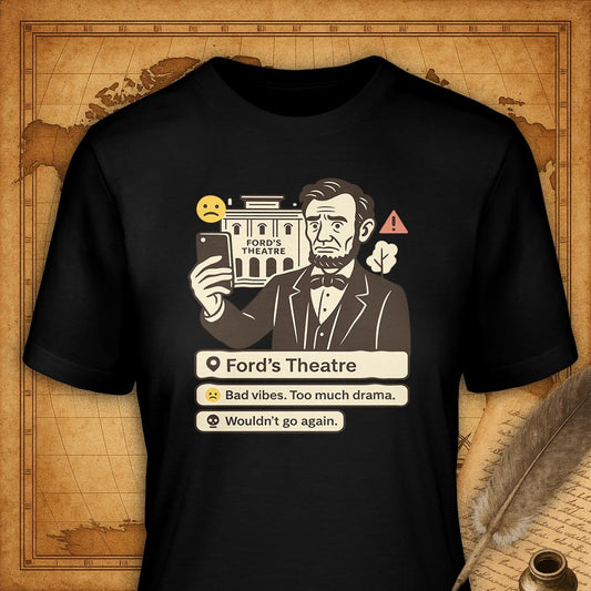Ford's Theater T-Shirt-T-Shirt-My Store-Black-S-Ink and Empire