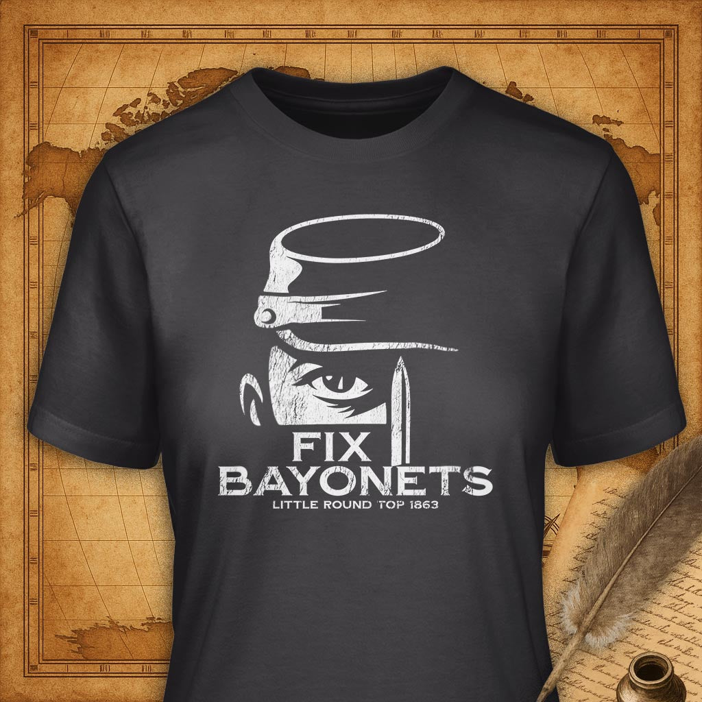 Fix Bayonets T-Shirt-T-Shirt-My Store-Dark Grey-S-Ink and Empire