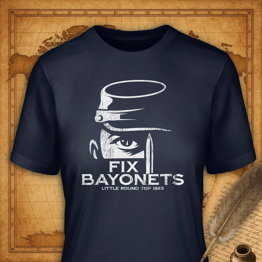 Fix Bayonets T-Shirt-T-Shirt-My Store-Navy-S-Ink and Empire