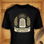 In Hammurabi's Law we trust T-Shirt-T-Shirt-My Store-Black-S-Ink and Empire