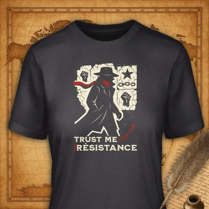 Trust me I'm with the resistance T-Shirt-T-Shirt-My Store-Dark Grey-S-Ink and Empire