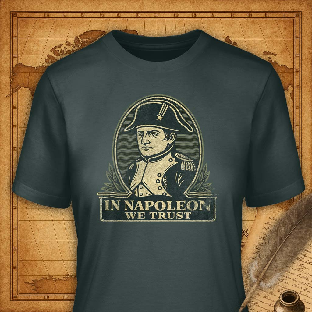 In Napoleon we trust T-Shirt-T-Shirt-My Store-Forest Green-S-Ink and Empire