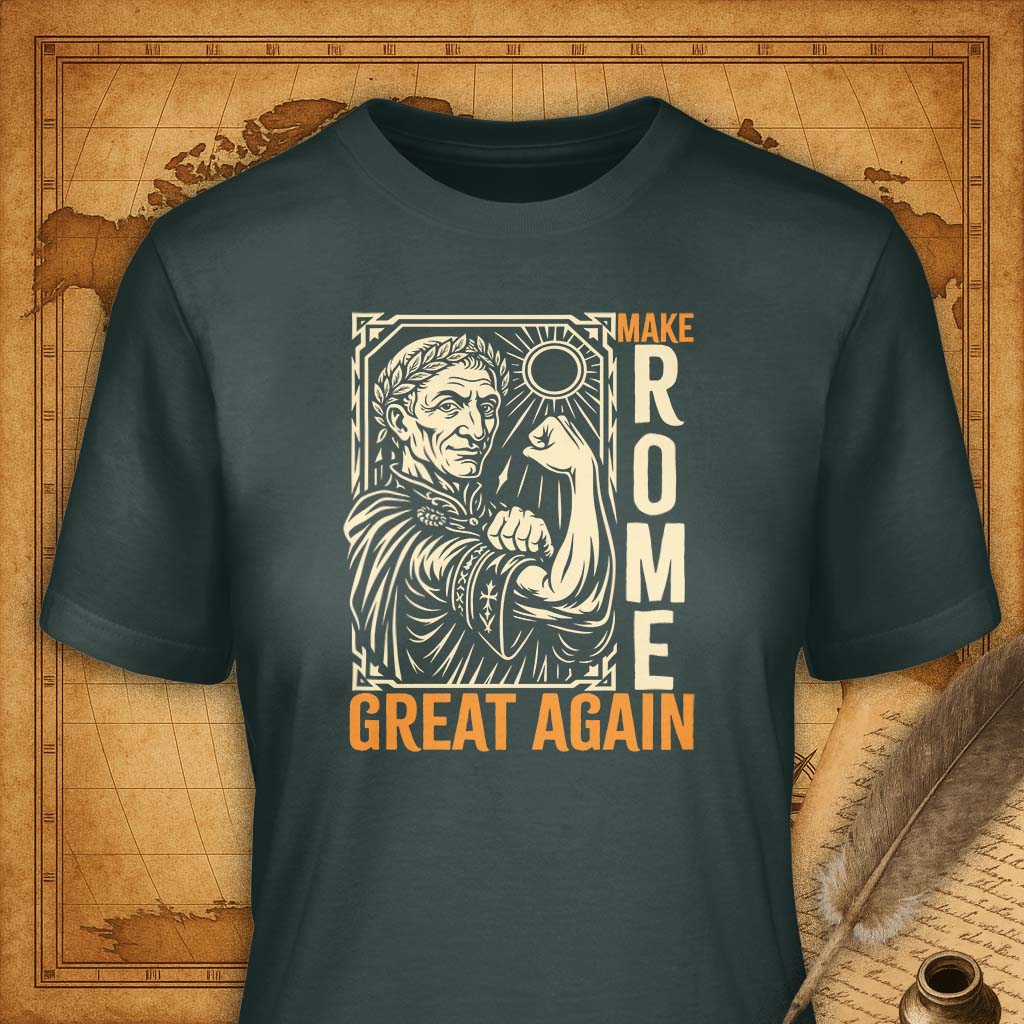 Make Rome great again T-Shirt-T-Shirt-My Store-Forest Green-S-Ink and Empire