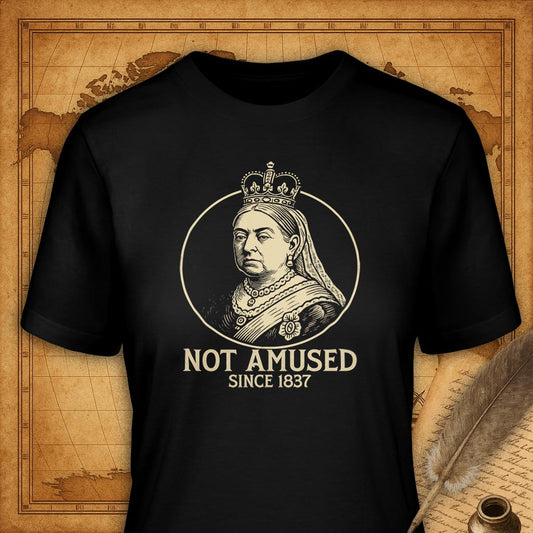 Not Amused T-Shirt-T-Shirt-My Store-Black-S-Ink and Empire