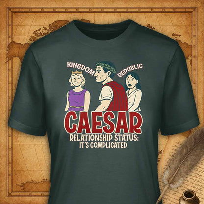 Caesar It's complicated T-Shirt-T-Shirt-My Store-Forest Green-S-Ink and Empire