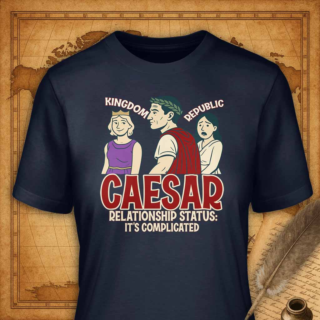 Caesar It's complicated T-Shirt-T-Shirt-My Store-Navy-S-Ink and Empire