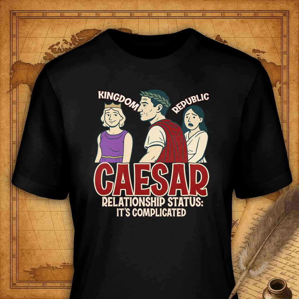 Caesar It's complicated T-Shirt-T-Shirt-My Store-Black-S-Ink and Empire