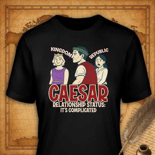 Caesar It's complicated T-Shirt-T-Shirt-My Store-Black-S-Ink and Empire