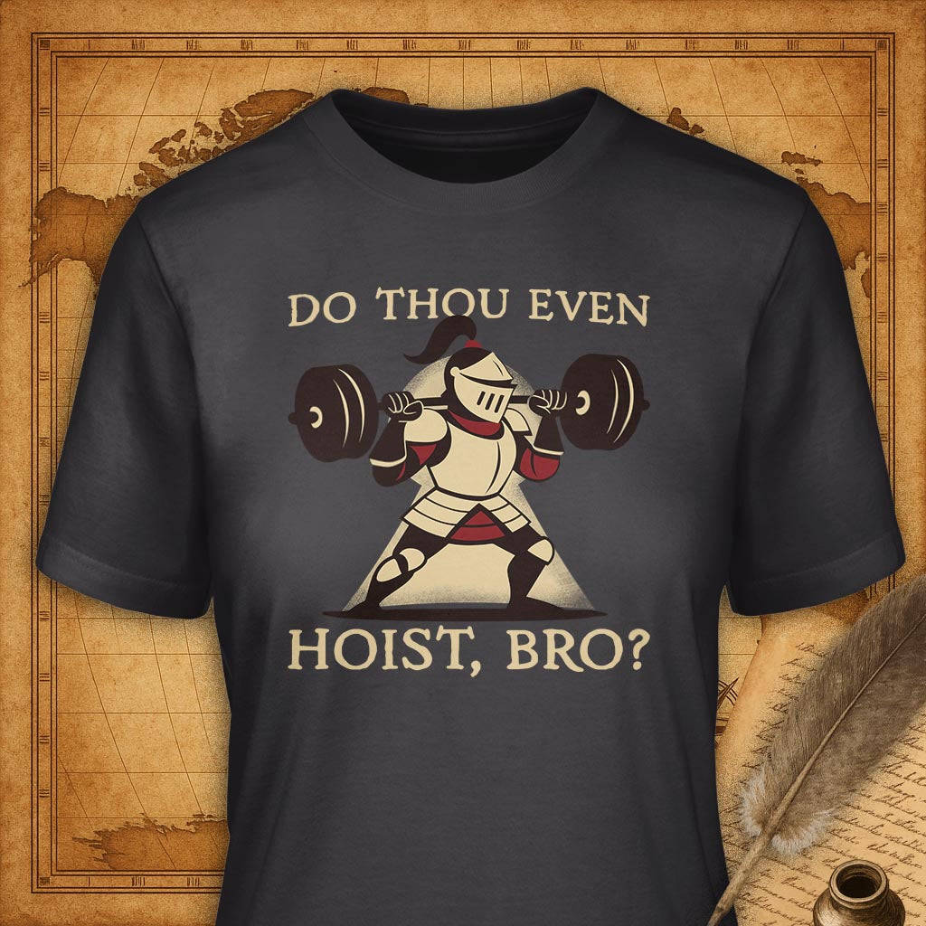 Do you even hoist, bro? T-Shirt-T-Shirt-My Store-Dark Grey-S-Ink and Empire