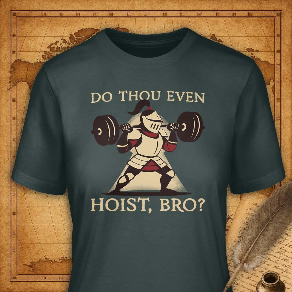 Do you even hoist, bro? T-Shirt-T-Shirt-My Store-Forest Green-S-Ink and Empire