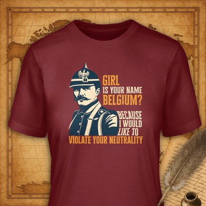 Girl are you Belgium? T-Shirt-T-Shirt-My Store-Cardinal-S-Ink and Empire